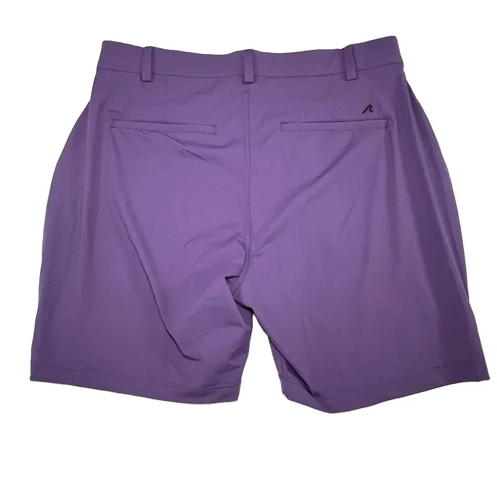 Redvanly Hanover Shorts Size L / 7” Loganberry Purple Pull On Golf Performance